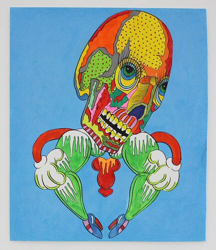 13.田名網敬一 Raul Urias插画大师 怪诞前卫灵感素材 - 图3