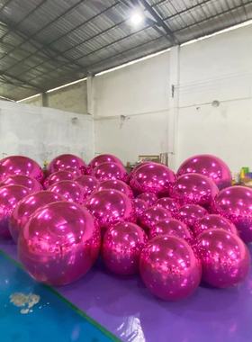 充气镜面球双层反光球美陈装饰