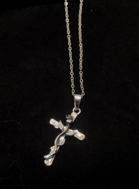 Vintage古着  Rose Cross 项链 哥特 亚文化 y2k 小众设计 轻复古