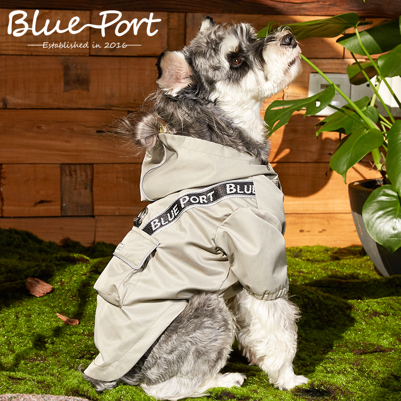 blueport宠物狗狗衣服柴犬背包连帽风衣中小型犬小狗泰迪柯基春装-图0