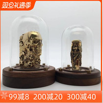 Zippo Lighter Collection Box Gift Box Display Case Yellow Solid Wood Upscale Collection Box Walnuts collection box