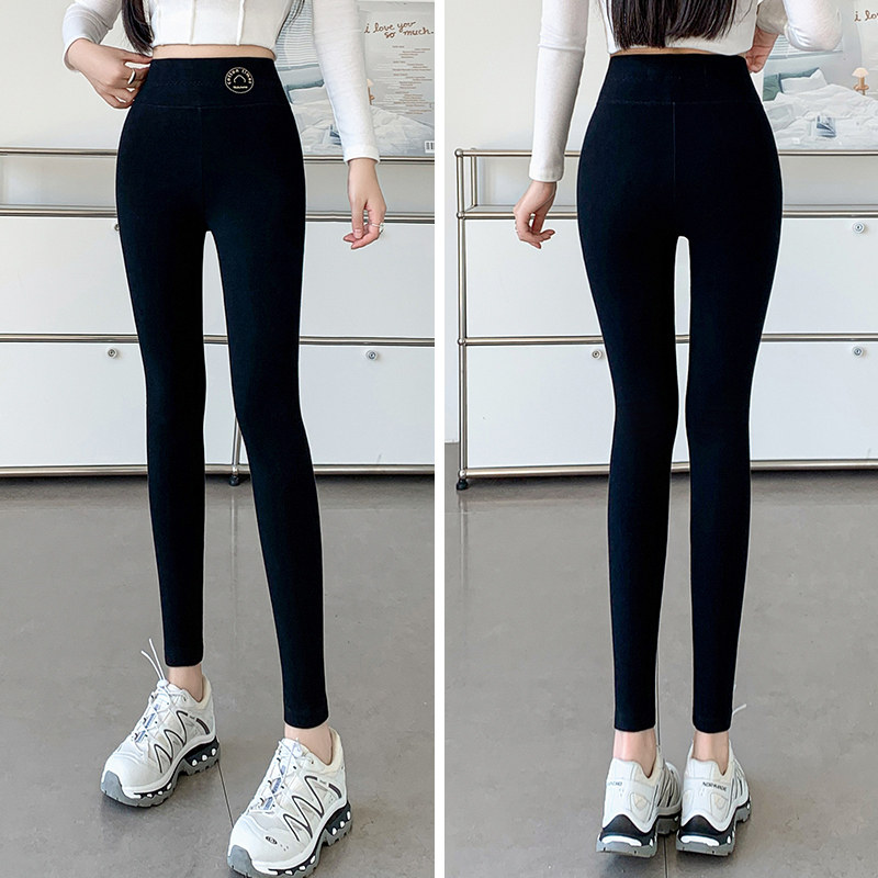 黑色高腰纯棉打底裤女外穿春秋季薄款修身显瘦九分裤弹力大码秋裤,淘宝优惠券,粉丝福利购,淘宝优惠卷