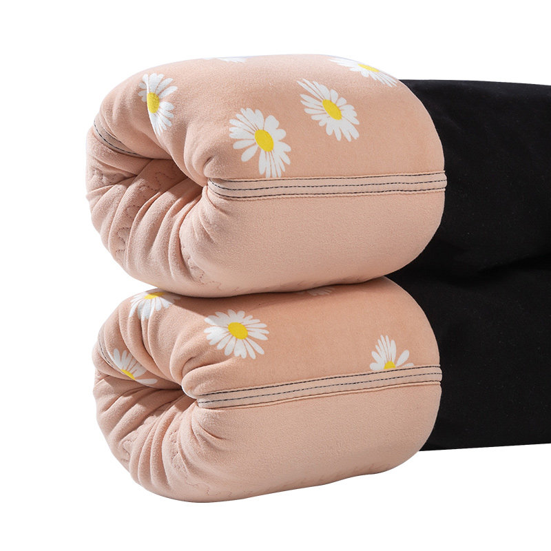 蚕丝冬季外穿加绒踩脚裤高腰打底裤 沪元素打底裤