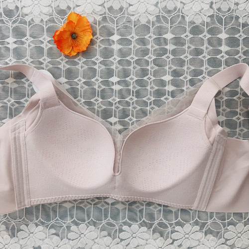 香蜜闺秀26112002调整无钢圈三明治文胸超薄收副乳克星C杯四排扣 - 图2