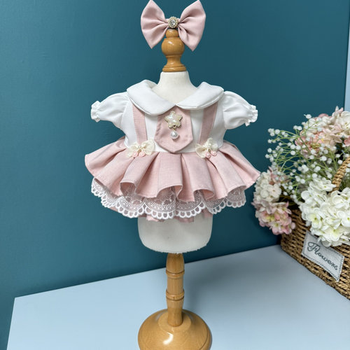 DANI高定手工20cm棉花娃娃衣服星黛露玲娜贝儿着替莉娜熊西服套装 - 图0