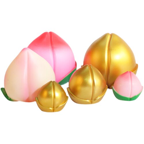 寿桃生日蛋糕装饰摆件贺寿蟠桃塑料仿真桃子寿公寿婆老人烘焙插件 - 图3