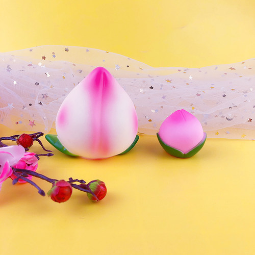 寿桃生日蛋糕装饰摆件贺寿蟠桃塑料仿真桃子寿公寿婆老人烘焙插件 - 图2