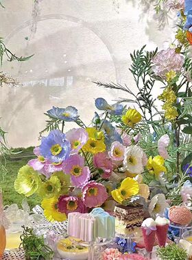 莫奈花园亚克力水晶球美陈定制景区店铺引流打卡拍照影楼拍摄道具