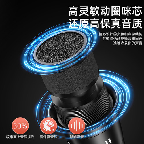 山水MV03专业舞台演出话筒直播K歌收录音音响家用动圈有线麦克风 - 图1