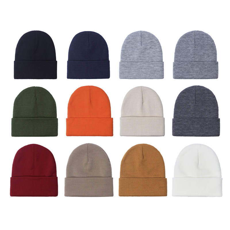 新款秋冬日系简约针织帽情侣毛线帽男女纯色堆堆帽包头帽冷帽潮,淘宝优惠券,粉丝福利购,淘宝优惠卷