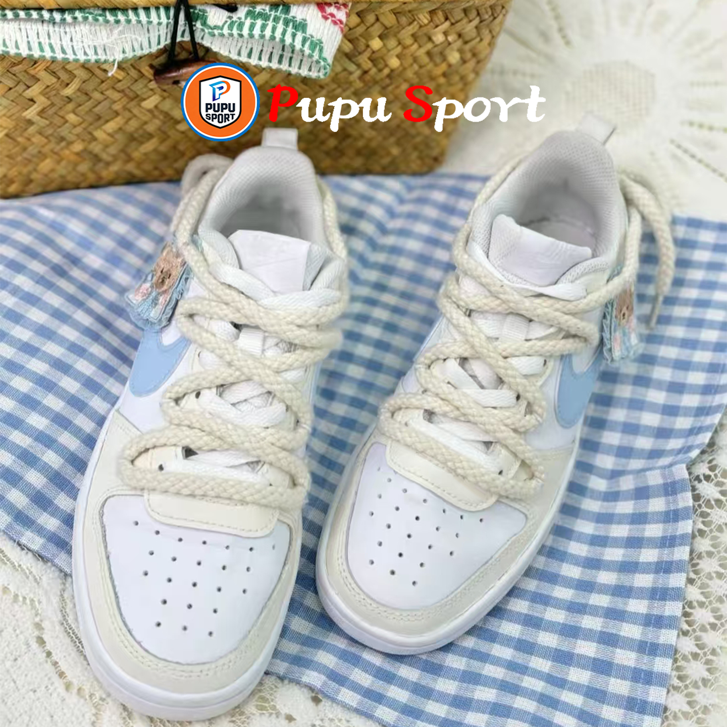 【定制球鞋】Nike Court Borough 懒猫缝纫机 小熊蛋挞,淘宝优惠券,粉丝福利购,淘宝优惠卷