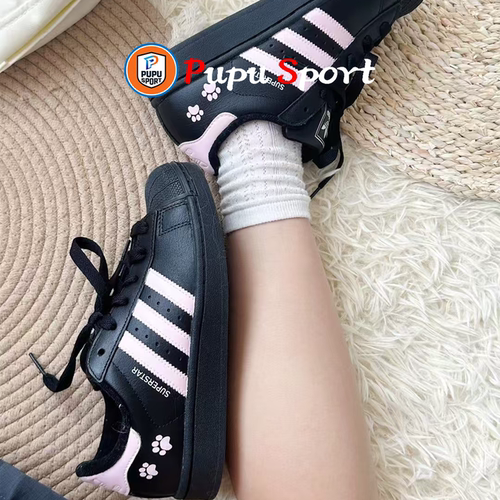 【定制球鞋】adidas originals Superstar2 可爱猫爪 贝壳头板鞋 - 图2