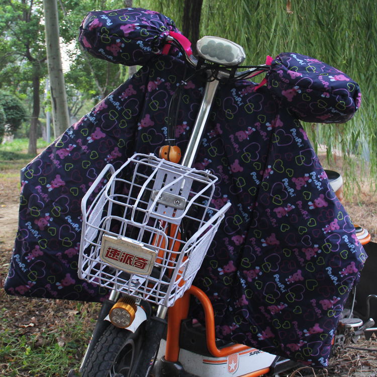 冬季电动车分体挡风被双面防水电瓶摩托车加厚保暖防雨防风小型