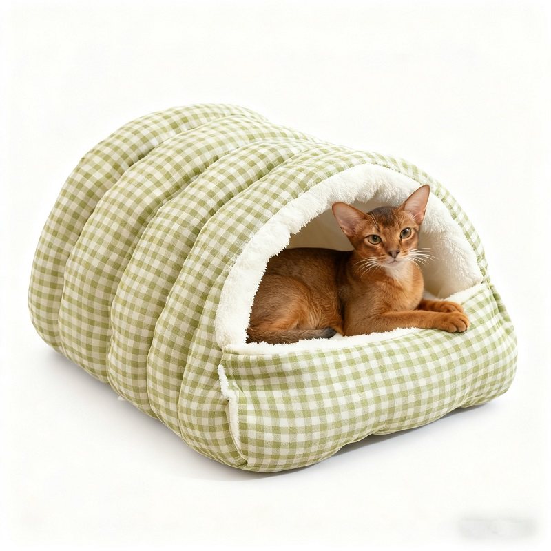 猫窝冬季加厚保暖封闭式格子可拆卸中大型猫咪中小型犬窝四季通用,淘宝优惠券,粉丝福利购,淘宝优惠卷