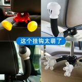 Автомобильное сиденье обратно к заднему крюку мультфильм милый сиденье задних рядов крюк много -функциональный автомобильный интерьер маленький крюк творческий подход