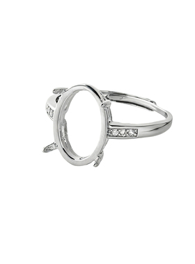 戒指空托女款diy镶嵌绿松石戒托