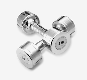 Keep家用健身电镀纯钢哑铃套装