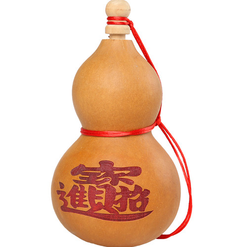 天然葫芦摆件招财大号八卦老葫芦车挂件开口真葫芦挂件门对门挂饰 - 图0