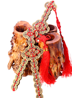 鼎风阁手工纯铜钱剑挂件