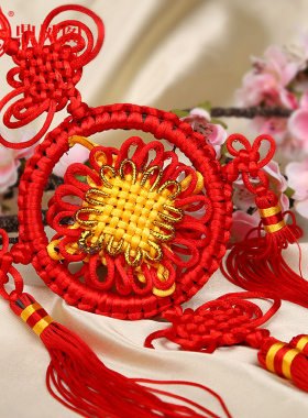小号流苏家居挂饰喜字福满中国结
