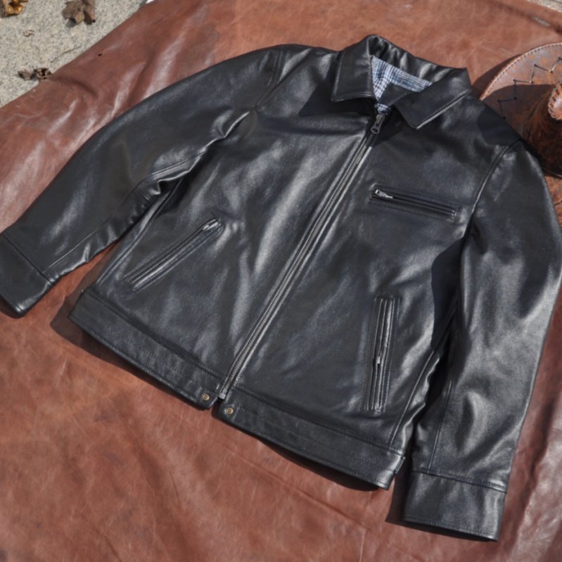 双十一青岛皮衣特价 经典黑色头层牛皮穆赫兰道真皮皮衣男休闲,淘宝优惠券,粉丝福利购,淘宝优惠卷
