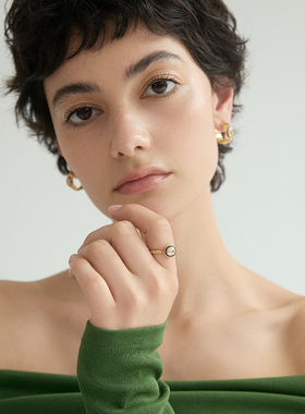 AuRevoirLesFilles黑色滴油戒指