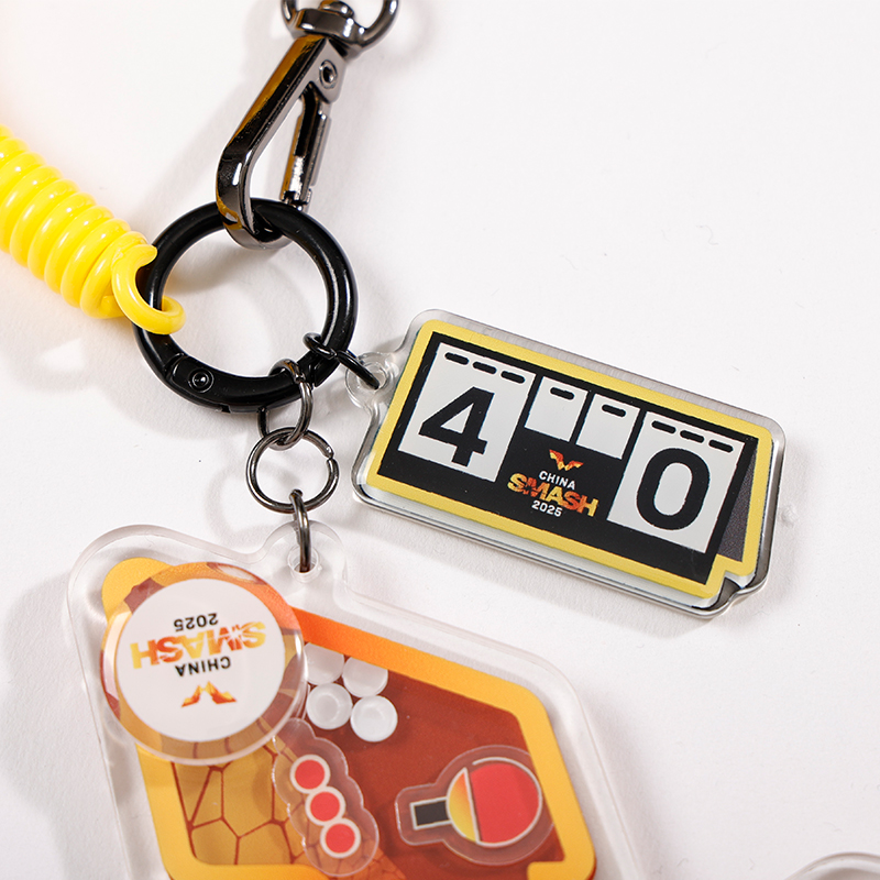 WTT中国大满贯2025官方乒乓周边纪念亚克力摇摇乐挂件钥匙扣装饰 - 图1