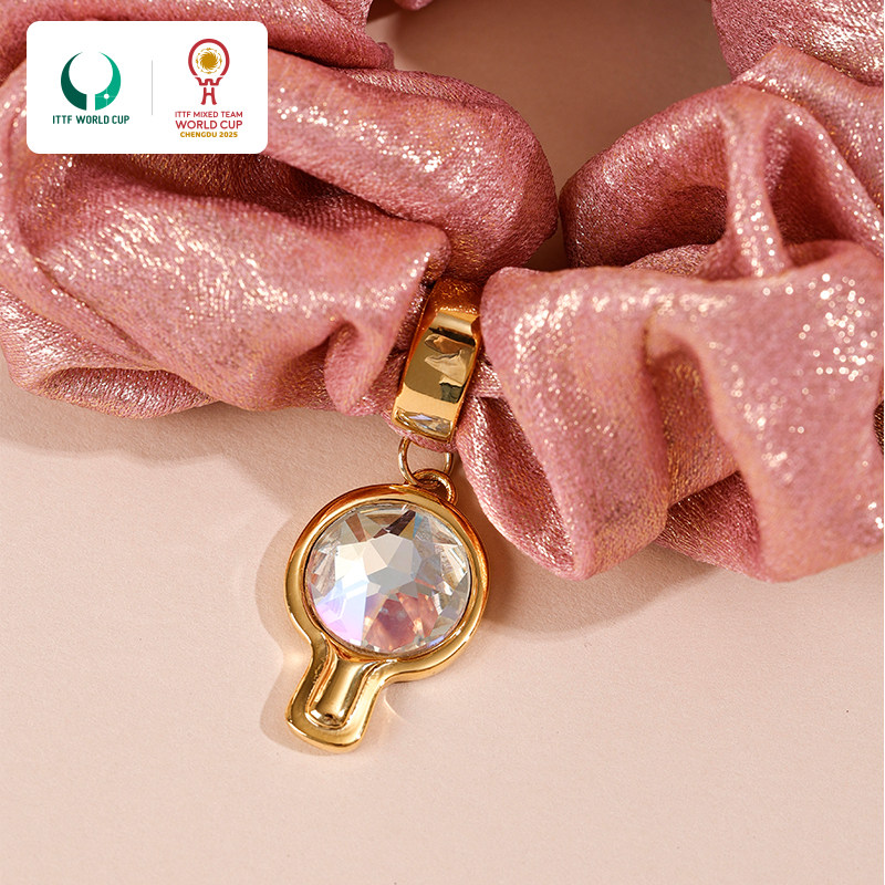 2025年成都混合团体世界杯乒乓吊坠发饰简约韩式大肠发圈百搭头饰,淘宝优惠券,粉丝福利购,淘宝优惠卷