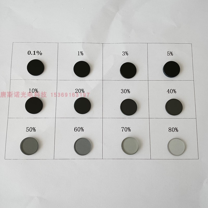 减光片 中性灰玻璃 滤光镜片 直径15mm 12种透过率供选择 - 图2