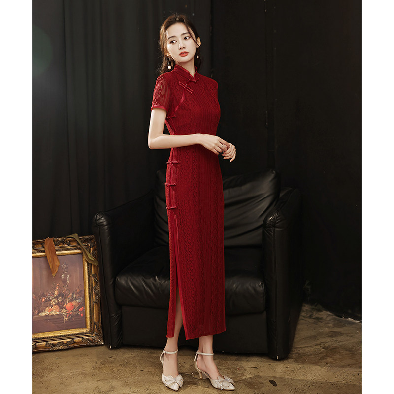 旗袍新娘结婚2022年新款订婚礼服 颜赋绣旗袍