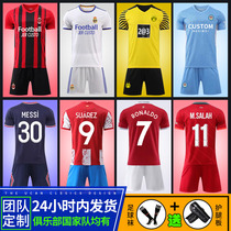 Soccer suit Mens Childrens No. 7 C Roof 30 Messi jersey customized tailor-made team football match training suit