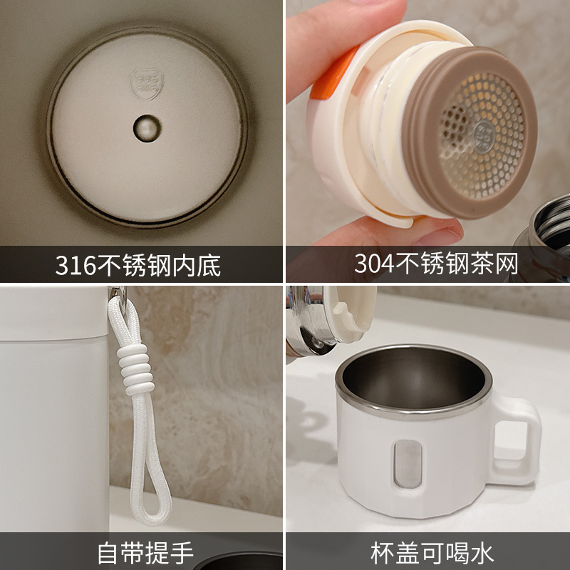 简约大容量1000ml3不锈钢运动保温杯男女夏保冷泡茶杯旅行保温壶 - 图2