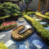 50 фунтов темно -серого черного ландшафтного гравия вода мыть камень сухой ландшафт сад ландшафт Зеленый камень, измельченный каменный рис камень