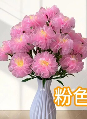 21朵雪纱洛阳牡丹贵妃牡丹材料包