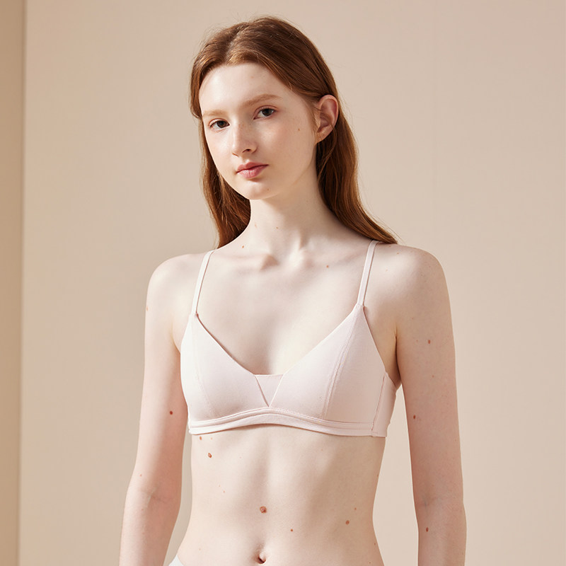 无痕无钢圈薄款大胸显小法式文胸 婷谷文胸