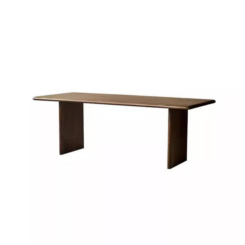 北美黑胡桃木餐桌全实木长桌子去客厅化长书桌茶桌原木大板工作台 - 图3