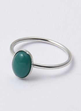 雅缤纯银戒指韩版女士