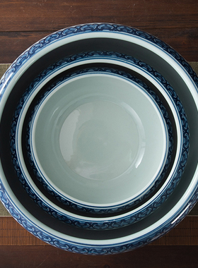 景德镇乌龟缸碗莲铜钱草荷花盆