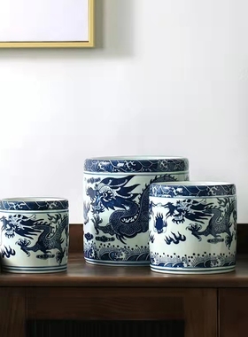 景德镇陶瓷器仿古笔筒花瓶书房