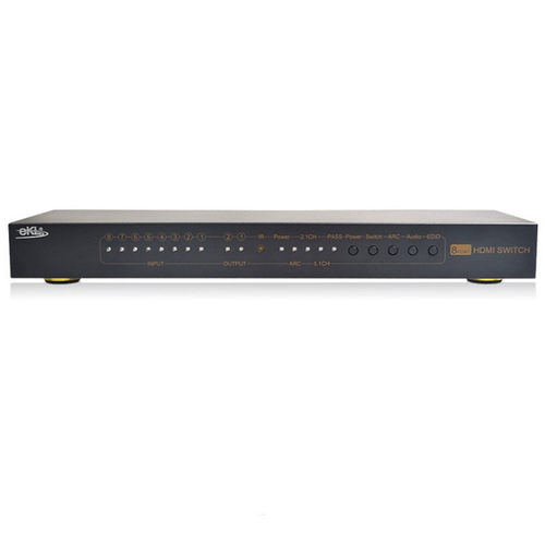 eKL-812H HDMI八进二出切换器 带声音分离 遥控支持4K*2K 分配器 - 图0