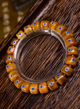 藏传回流骨牛骨手串吊坠手链