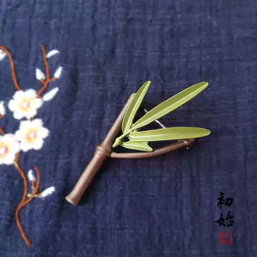 Ретро изысканная брошь, куртка, булавка, сумка, шарф, китайский стиль, подарок на день рождения, из хлопка и льна, простой и элегантный дизайн