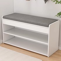Shoe changing stool Home doorway Shoe cabinet stool integrated simple shoe rack In the door soft bag cushion can be seated into the users shoes stool