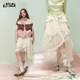 ກະເປົ໋ານາງຟ້າ Fairy Swing Collar T/Flying Sleeve T/Skirt/Denim Skirt