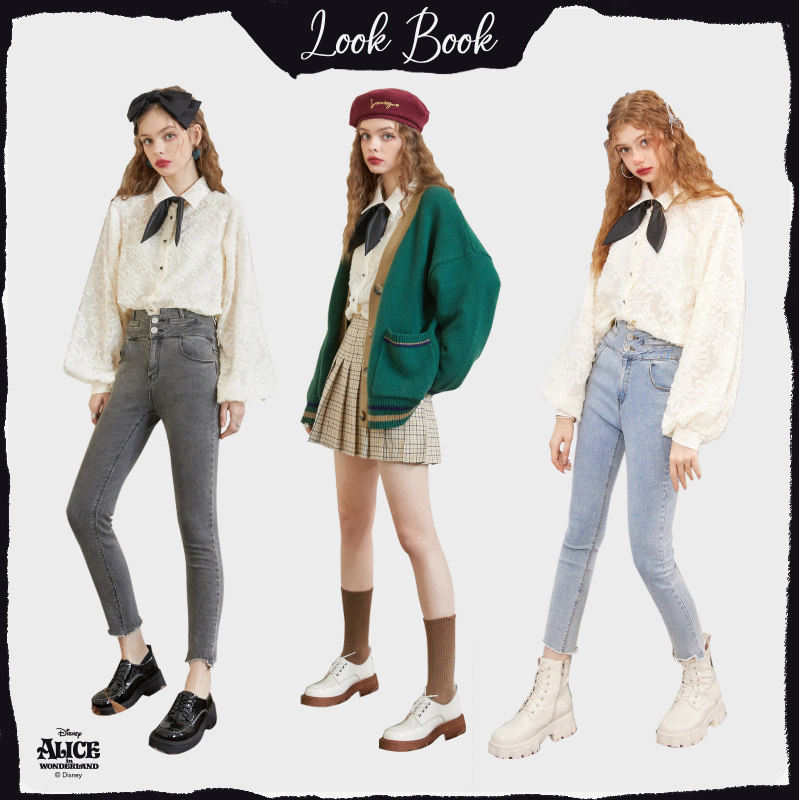 【新款】妖精的口袋法式甜美提花衬衫 妖精的口袋衬衫