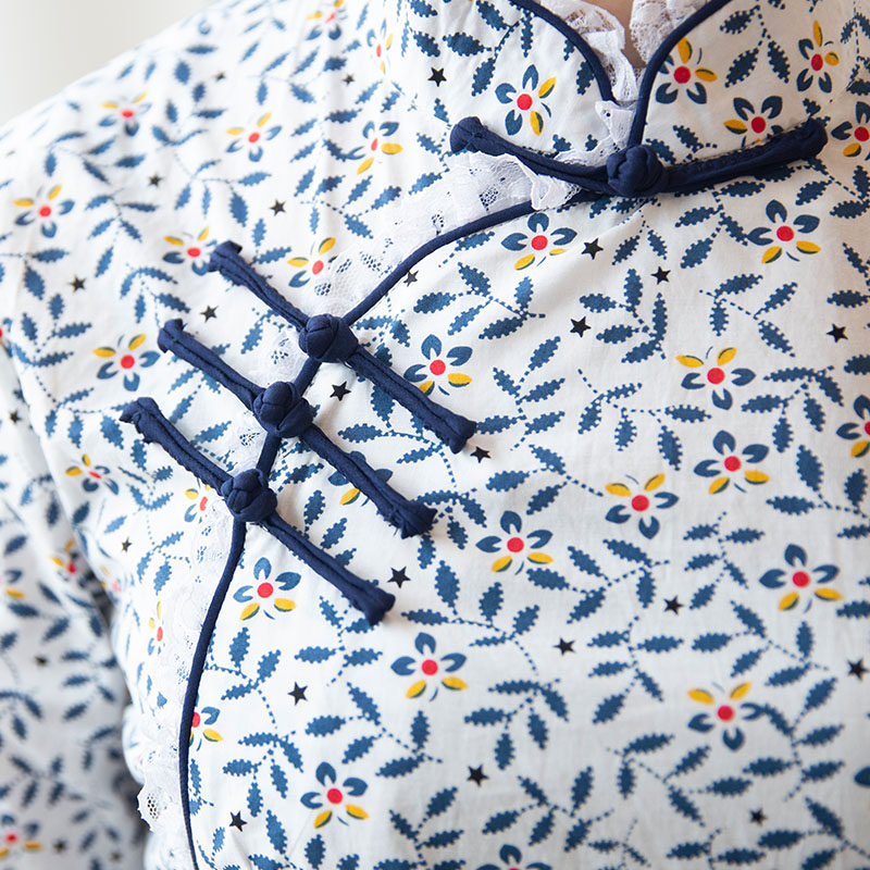 筠雅唐装女中国风盘扣茶艺服装上衣 筠雅上衣