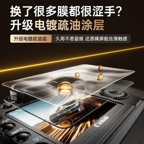 绿巨能相机钢化膜AR膜适用佳能R50 R62 R63 R8 G7X3 R52 R7 R100 R10 M62 M50二代 G7X2屏幕保护贴膜r50v配件 - 图1