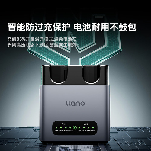 绿巨能EN-EL15C相机电池充电器20W轻铝快充底座双口CM2-SE适用尼康Z5II Z6 Z63/62 ZF D7100 D7000 Z7 Z8 Z5 - 图2