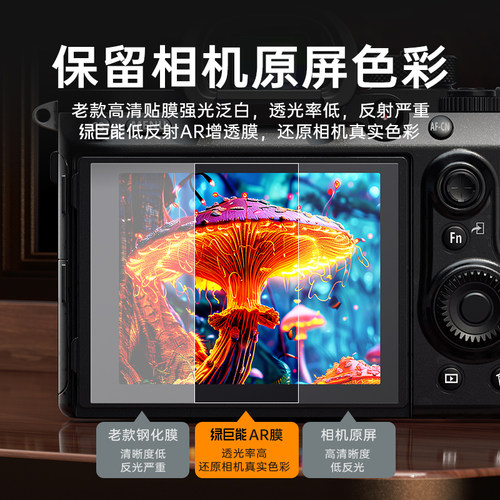 绿巨能相机ar膜适用索尼a7c2屏幕贴膜a7m4钢化膜a7m5 a7m3 zve10二代a6700 a6400 a7r5 a7c 保护膜增透防反光 - 图3