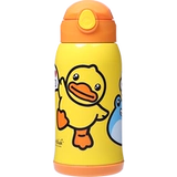 Детский термос со стаканом, стальной ремешок из нержавеющей стали, детская трубочка для детского сада, чайник для школьников, защита при падении